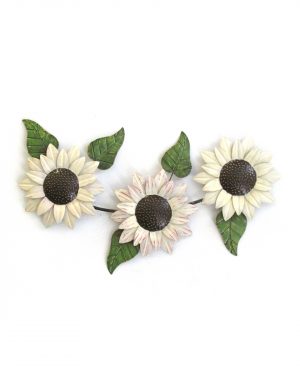 GIRASOLES TRIO PARED METAL