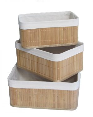 CANASTO ORGANIZADOR X 3 – BAMBU