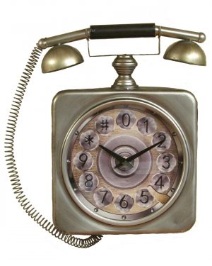 RELOJ PAVONADO ANTIGUO PARA PARED