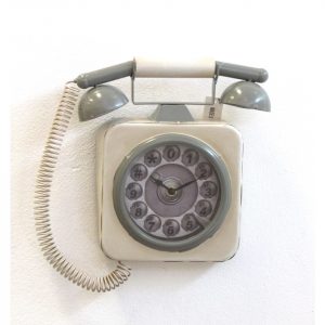 RELOJ PARED ANTIGUO CON GRIS