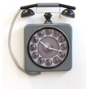 RELOJ PARED ANTIGUO CON NEGRO