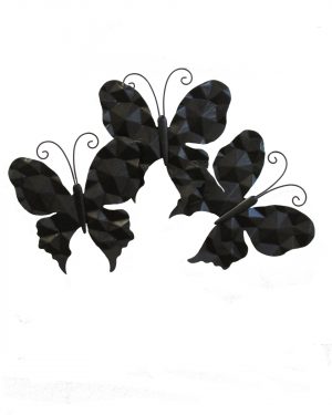 TRIO MARIPOSAS NEGRA