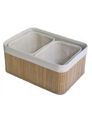 CANASTO ORGANIZADOR X 3 – BAMBU