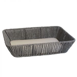 BANDEJA ORGANIZADORA RECTANGULAR – FIBRA GRIS