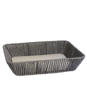 BANDEJA ORGANIZADORA RECTANGULAR – FIBRA GRIS