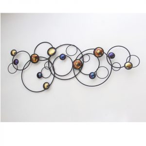 FIGURA PARED ABSTRACTA METAL