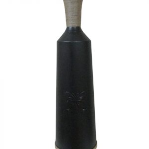 JARRON RECTO NEGRO Y YUTE