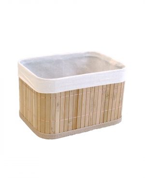 CANASTO ORGANIZADOR BAMBU