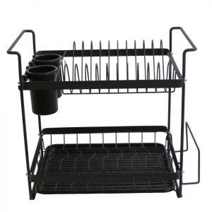 SECAPLATOS DOBLE METAL NEGRO