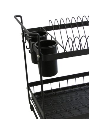 SECAPLATOS DOBLE METAL NEGRO