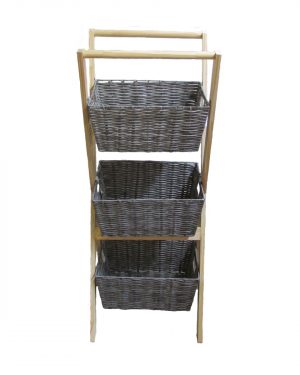MUEBLE ORGANIZADOR 3 CANASTOS ECO-RATAN