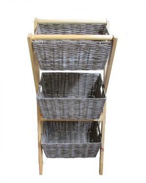 MUEBLE ORGANIZADOR 3 CANASTOS ECO-RATAN