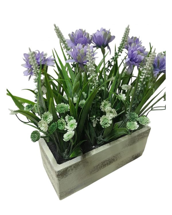 JARDINERA FLORES PURPURA - Imagen 2