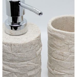 JGO. BAÑO x2 «PIEDRA» –  POLYRESINA