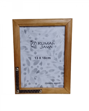 PORTARRETRATO BOMBE FINO 15X21 MADERA Y RATAN