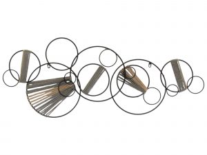 FIGURA PARED ABSTRACTA METAL