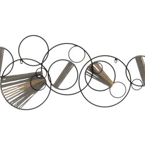 FIGURA PARED ABSTRACTA METAL