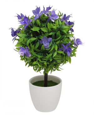 ARBOLITO CON FLORES PURPURAS
