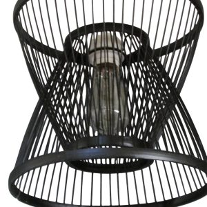 LAMPARA BAMBÚ NEGRA