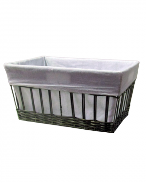 CANASTO ORGANIZADOR  GRIS ECO RATAN