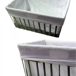 CANASTO ORGANIZADOR  GRIS ECO RATAN