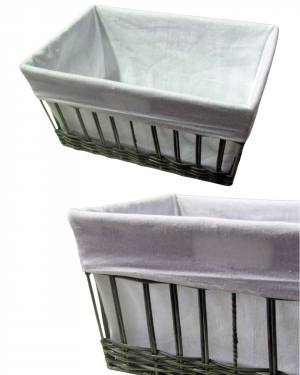 CANASTO ORGANIZADOR  GRIS ECO RATAN