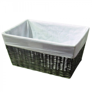 CANASTO ORGANIZADOR  GRIS ECO RATAN