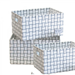 ORGANIZADORES SET X 3 CINTAS BLANCAS Y METAL