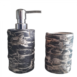 JGO. BAÑO x2 «JASPEADO» – POLYRESINA