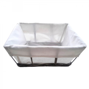 CANASTO GRIS CON FUNDA